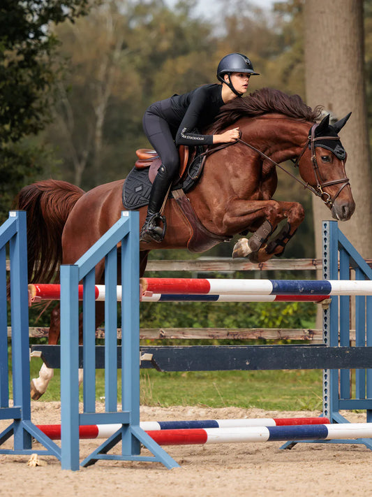 Equestrian Stockholm - Core Collection - Black Jump Saddle Pad Modern springzadeldek