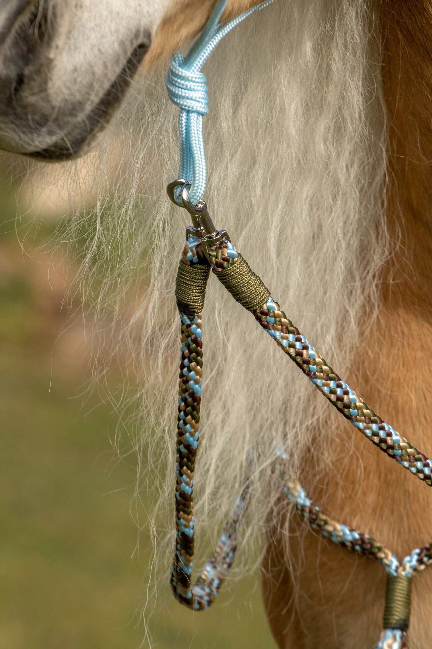 Afwerking op mijn product (neckrope, teugels, halstertouw of leadrope)
