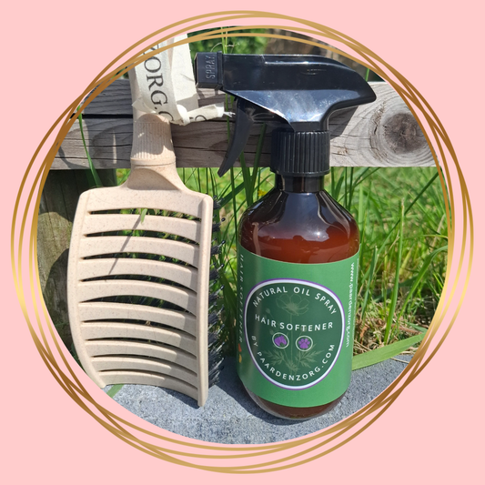Natural Groomdeal – duurzame Eco-Brush en natuurlijke Hair Softener voor het moeiteloos verzorgen van staart, manen en vacht van paarden en honden