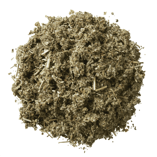 Paard met ondersteuning van het maag‑darmstelsel door frambozenblad