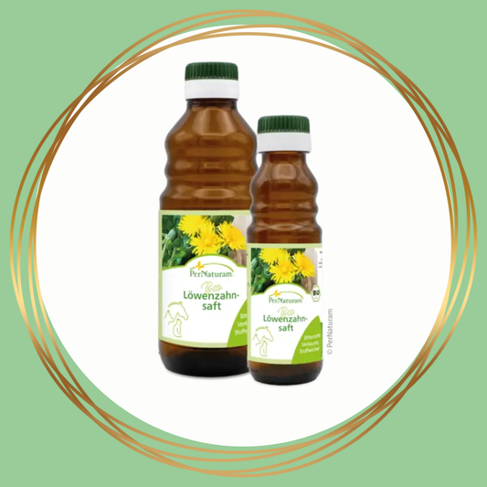 PerNaturam Paardenbloemsap ondersteunt lever en nieren van het paard op natuurlijke wijze.