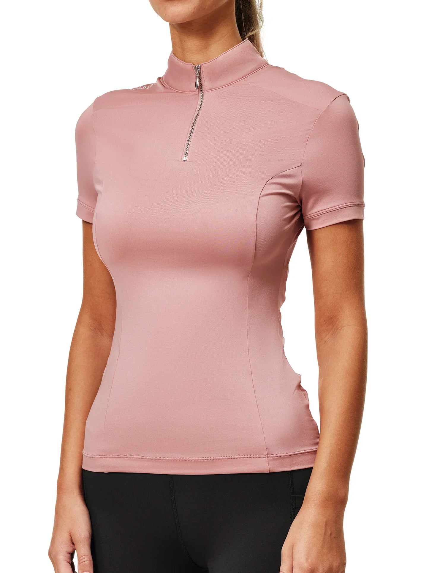 Equestrian Stockholm - Core Collection - Pink UV Protection Top Short Sleeve rijtop