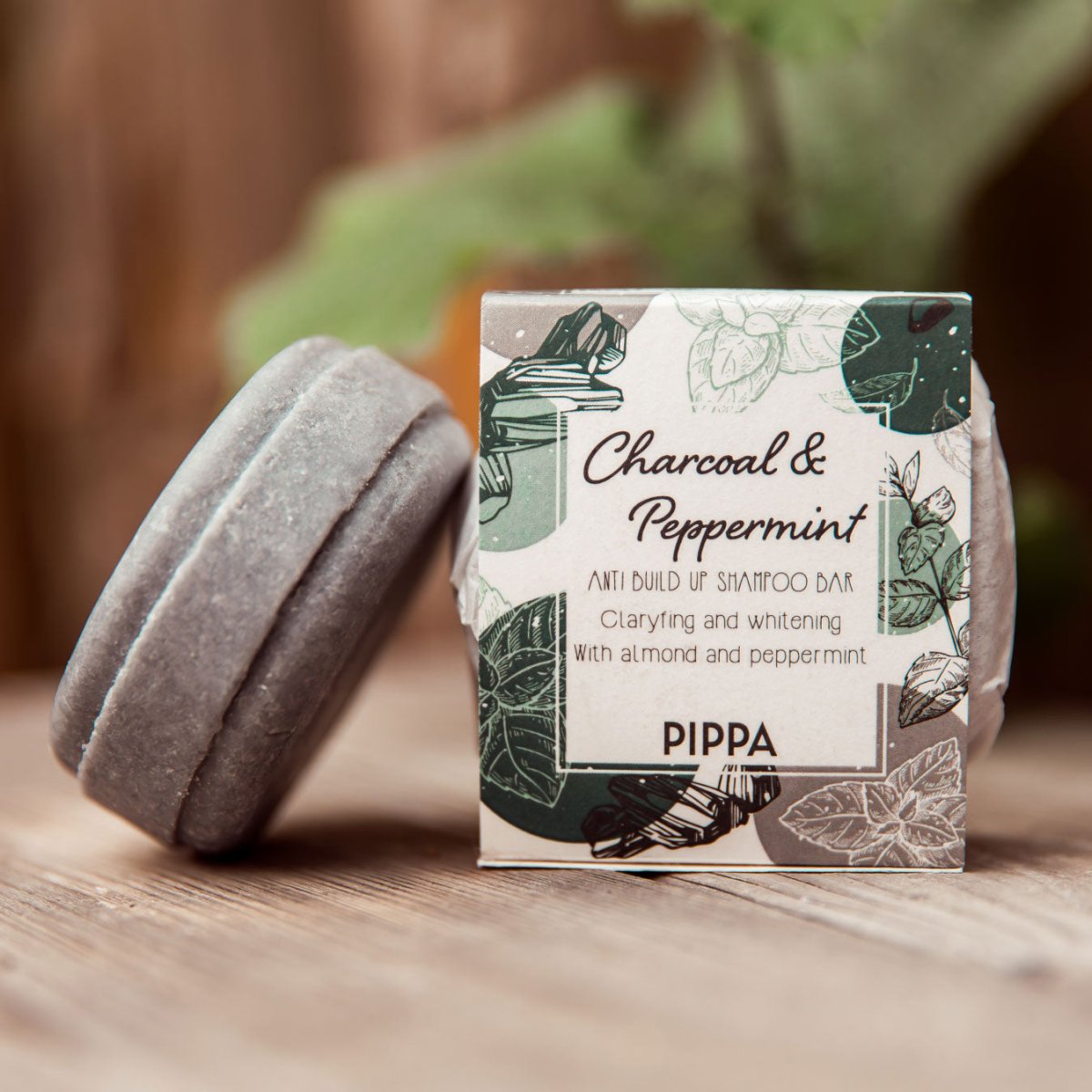 PIPPA Anti Build-up Shampoo Bar Charcoal & Peppermint