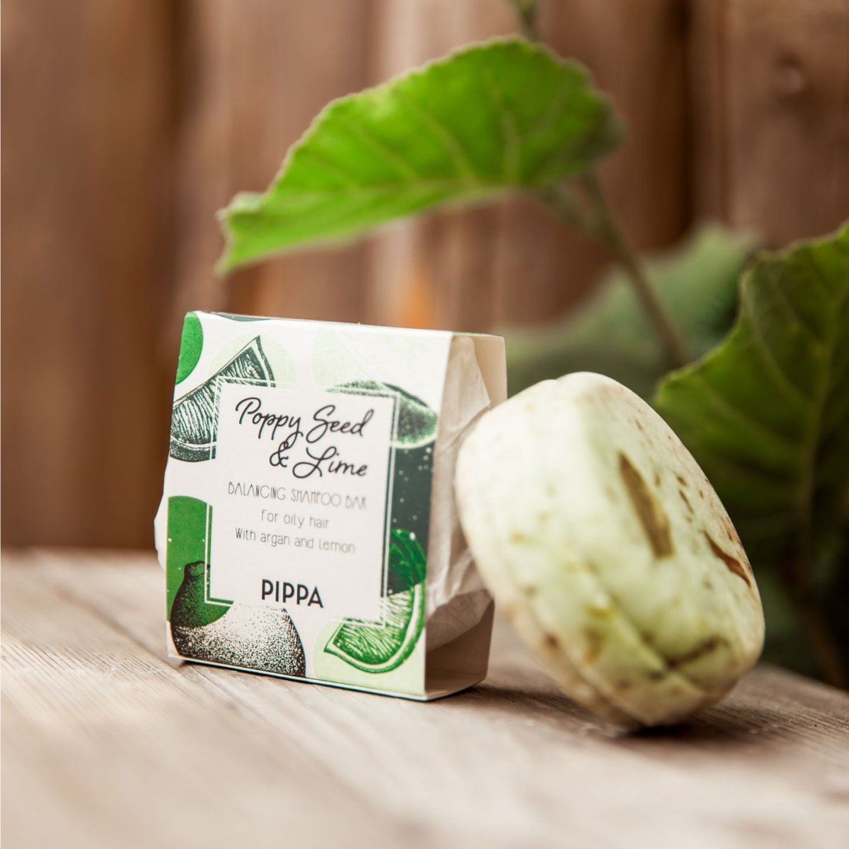 PIPPA Balancerende Shampoo Bar Poppy Seed & Lime