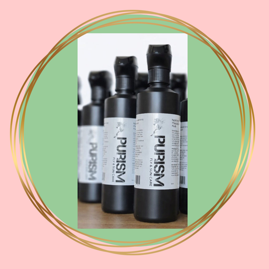 Purism Fly & Sun Care Spray voor paarden, natuurlijke verzorgingsspray met plantaardige oliën en aloe vera.