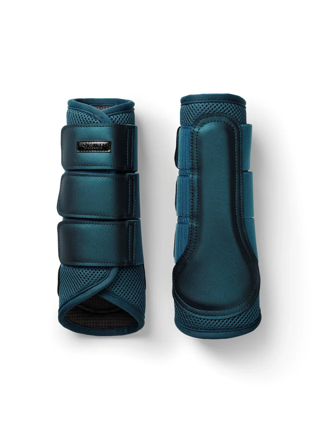 Equestrian Stockholm - FW25 Teal Blue - Mesh Brushing Boots beenbeschermers