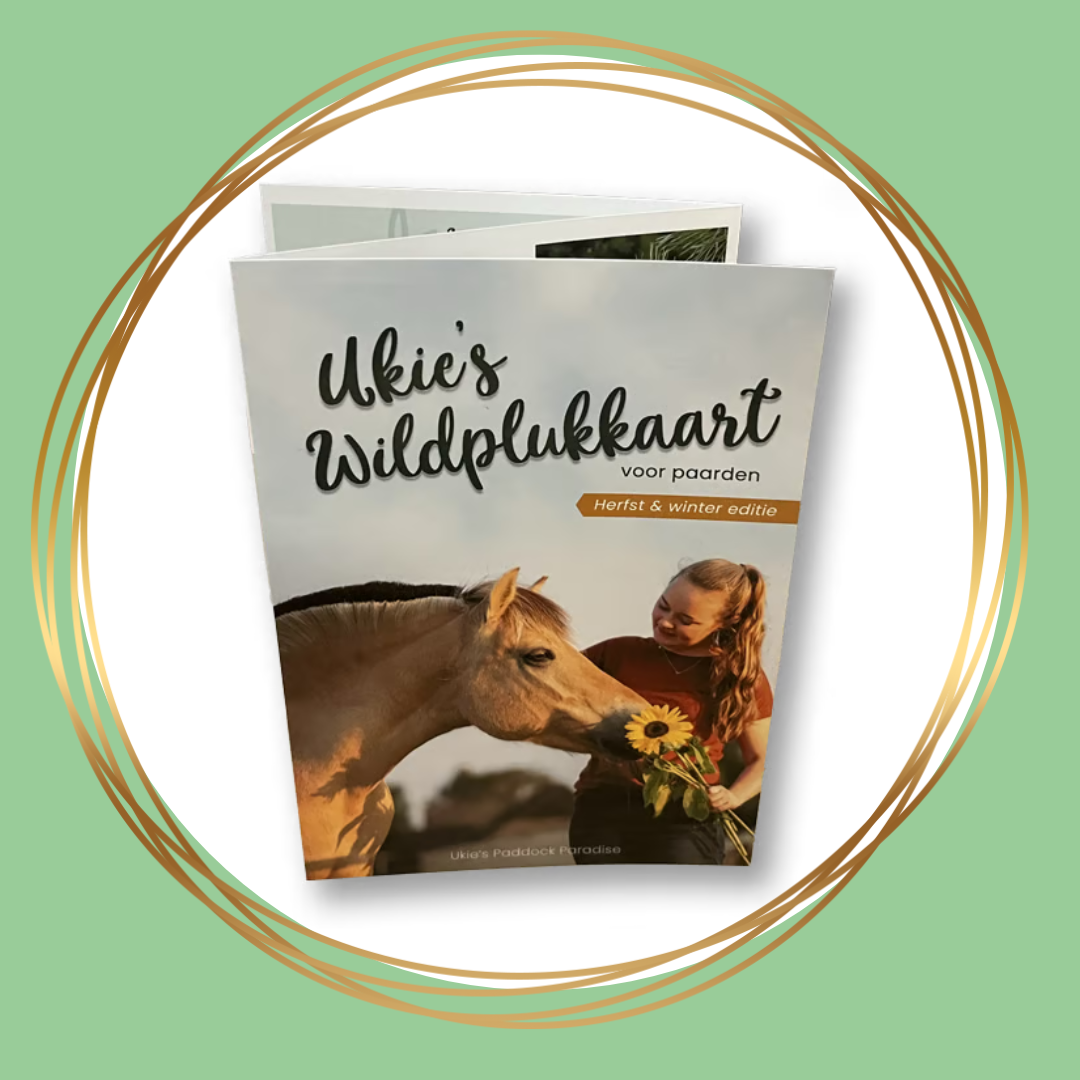 Ukie’s Wildplukkaart Herfst/Winter met eetbare planten voor paarden in de koudere seizoenen