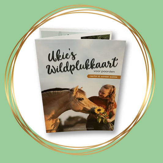 Ukie’s Wildplukkaart Herfst/Winter met eetbare planten voor paarden in de koudere seizoenen