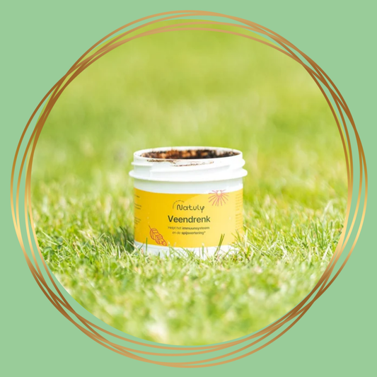 Veendrenkstof van Bio-Ron/Natuly – natuurlijk supplement met humuszuren voor darmbalans, weerstand en ontgifting bij paarden
