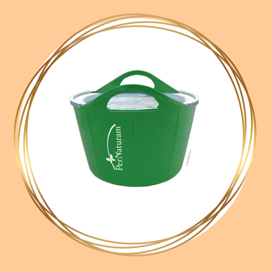 Pernaturam Voeremmer 17 liter – duurzame emmer voor het bewaren van paardenvoer, ideaal voor dagelijks gebruik en het bewaren van voer in grote hoeveelheden.
