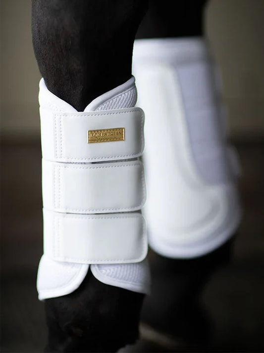 Equestrian Stockholm - Core Collection - White Gold Mesh Brushing Boots beenbeschermers