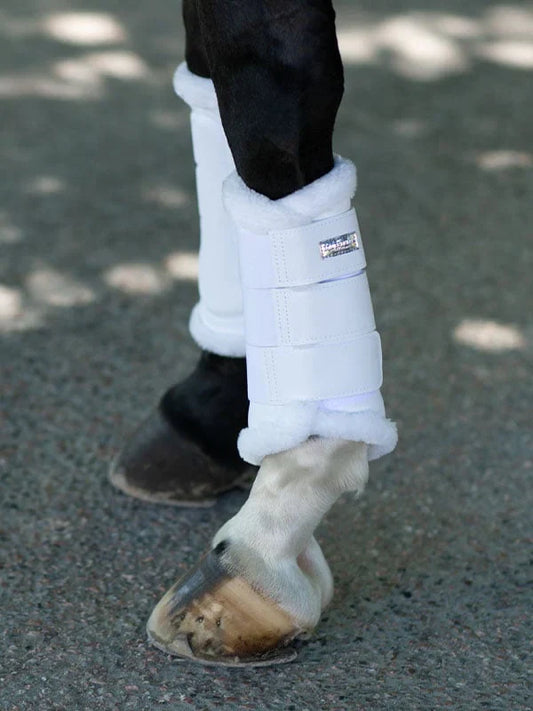 Equestrian Stockholm - Core Collection - White Silver Brushing Boots beenbeschermers