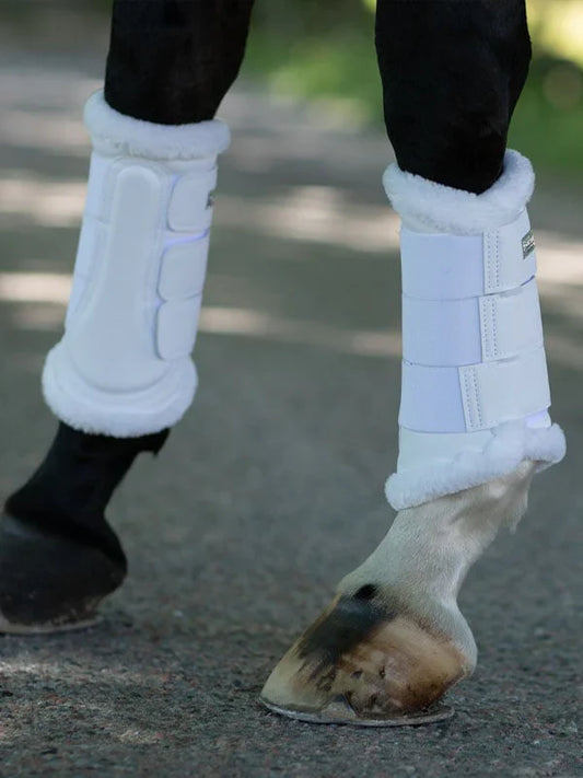 Equestrian Stockholm - Core Collection - White Silver Brushing Boots beenbeschermers