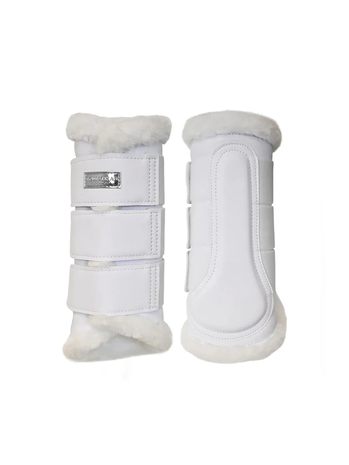 Equestrian Stockholm - Core Collection - White Silver Brushing Boots beenbeschermers